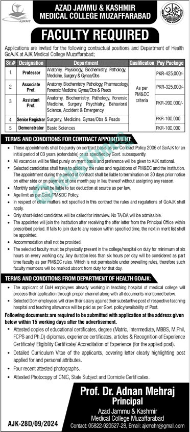 ajk-medical-college-muzaffarabad-jobs