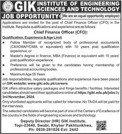 gik institute of engineering sciences and technology jobs