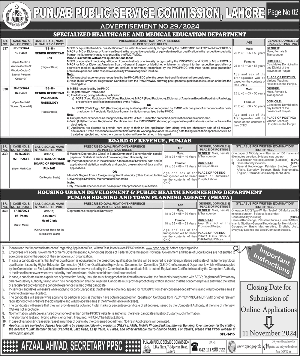 ppsc jobs