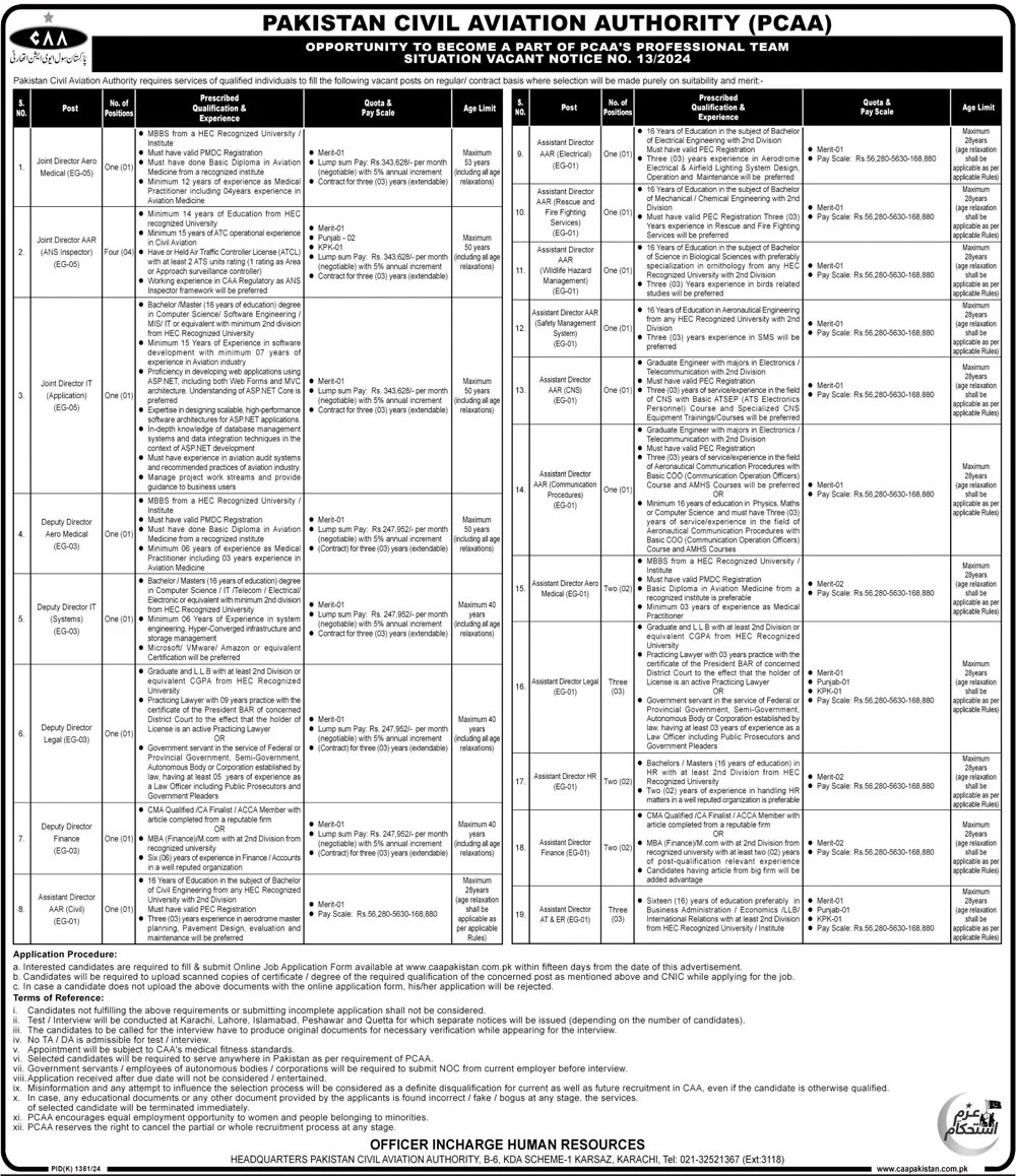 pcaa jobs 2024