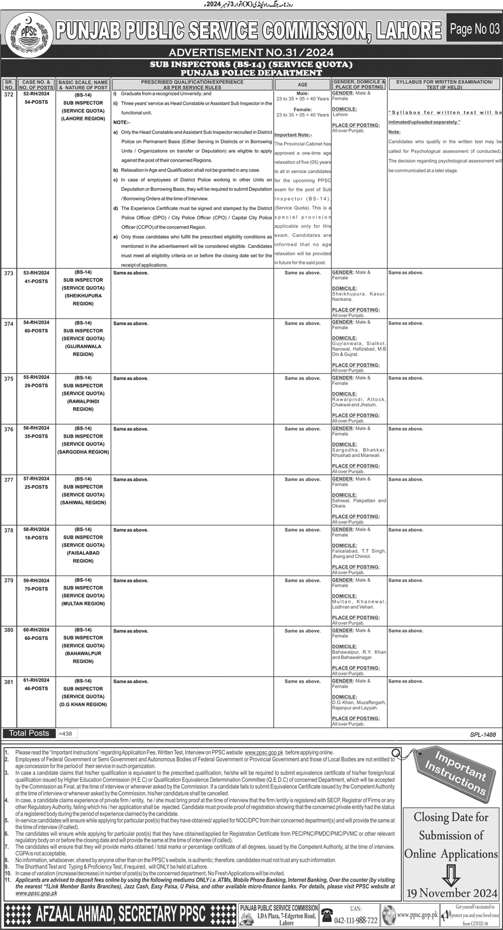 punjab public service commission jobs